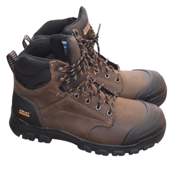 Ariat Other - Ariat Leather Treadfast 6" Waterproof Steel Toe Work Boot Style# 10034673 - 10